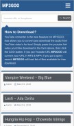 How imp3goo.co looks like on a mobile device such as an iPhone.