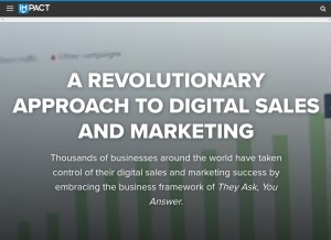 How impactbnd.com looks like on a tablet such as an iPad.