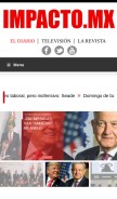How impacto.mx looks like on a mobile device such as an iPhone.