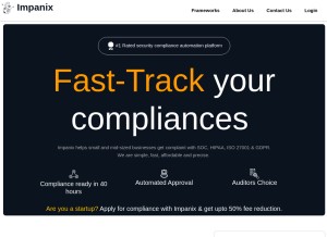 How impanix.com looks like on a tablet such as an iPad.