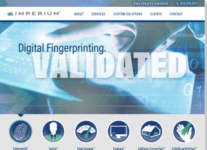 How imperium.com looks like on a tablet such as an iPad.