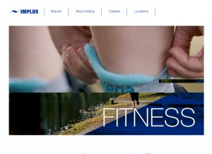 How implus.com looks like on a tablet such as an iPad.