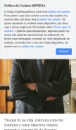 How impresa.pt looks like on a mobile device such as an iPhone.