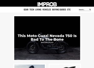 How improb.com looks like on a tablet such as an iPad.