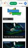 How impulsegamer.com looks like on a mobile device such as an iPhone.