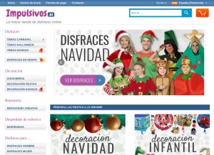 How impulsivos.es looks like on a tablet such as an iPad.