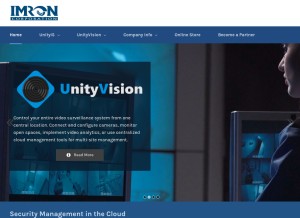 How imroncorp.com looks like on a tablet such as an iPad.