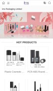 How ims-cosmetic-packaging.com looks like on a mobile device such as an iPhone.