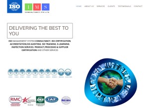 How imsconsultancy.com.sg looks like on a tablet such as an iPad.