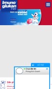 How imunoglukan.vn looks like on a mobile device such as an iPhone.