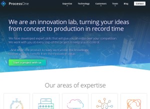 How in-app.io looks like on a tablet such as an iPad.