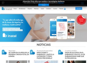 How inatal.org looks like on a tablet such as an iPad.