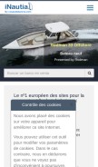 How inautia.fr looks like on a mobile device such as an iPhone.