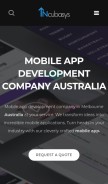 How incubasys.com.au looks like on a mobile device such as an iPhone.