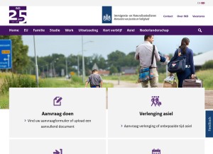 How ind.nl looks like on a tablet such as an iPad.