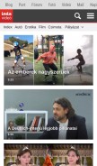 How indavideo.hu looks like on a mobile device such as an iPhone.