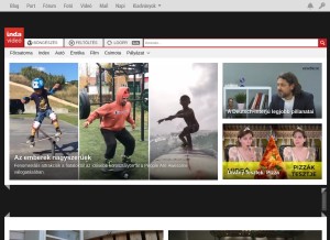 How indavideo.hu looks like on a tablet such as an iPad.