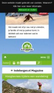 How indebergen.nl looks like on a mobile device such as an iPhone.