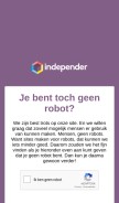 How independer.nl looks like on a mobile device such as an iPhone.