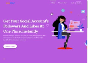 How indian-smm.in looks like on a tablet such as an iPad.