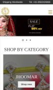 How indianjewelsonline.com looks like on a mobile device such as an iPhone.