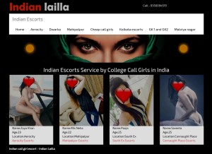 How indianlailla.com looks like on a tablet such as an iPad.