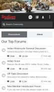 How indianmotorcycles.net looks like on a mobile device such as an iPhone.