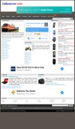 How indiaserver.com looks like on a mobile device such as an iPhone.