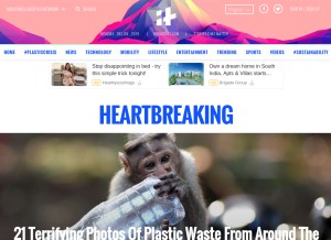 How indiatimes.com looks like on a tablet such as an iPad.