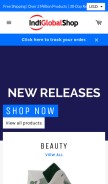 How indiglobalshop.com looks like on a mobile device such as an iPhone.