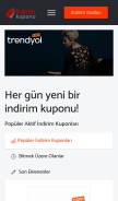 How indirimkuponu.com.tr looks like on a mobile device such as an iPhone.
