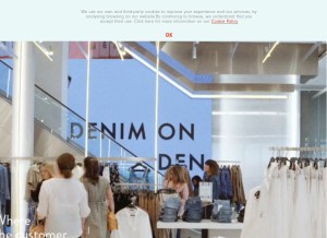 How inditex.com looks like on a tablet such as an iPad.