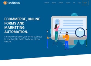 How inditioncra.com looks like on a tablet such as an iPad.