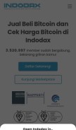 How indodax.id looks like on a mobile device such as an iPhone.