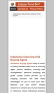 How indonesiabuyingagent.com looks like on a mobile device such as an iPhone.