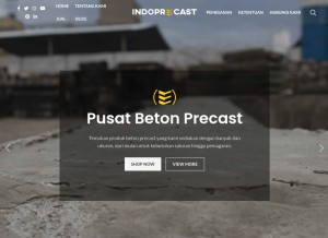 How indoprecast.com looks like on a tablet such as an iPad.