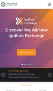 How inductiveautomation.com looks like on a mobile device such as an iPhone.