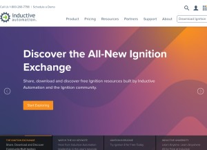How inductiveautomation.com looks like on a tablet such as an iPad.