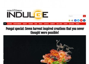 How indulgexpress.com looks like on a tablet such as an iPad.
