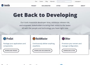 How inedo.com looks like on a tablet such as an iPad.