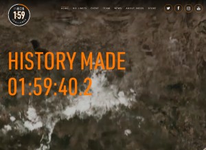 How ineos159challenge.com looks like on a tablet such as an iPad.
