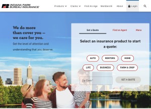 How infarmbureau.com looks like on a tablet such as an iPad.