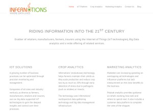 How infernotions.com looks like on a tablet such as an iPad.
