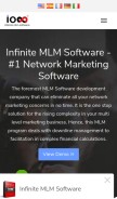 How infinitemlmsoftware.com looks like on a mobile device such as an iPhone.
