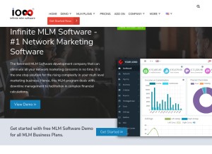 How infinitemlmsoftware.com looks like on a tablet such as an iPad.