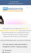 How infoasistencia.com looks like on a mobile device such as an iPhone.