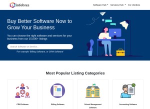 How infobrez.com looks like on a tablet such as an iPad.