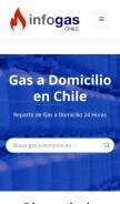 How infogaschile.cl looks like on a mobile device such as an iPhone.
