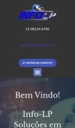 How infolp.com.br looks like on a mobile device such as an iPhone.