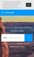 How infomaniak.com looks like on a mobile device such as an iPhone.